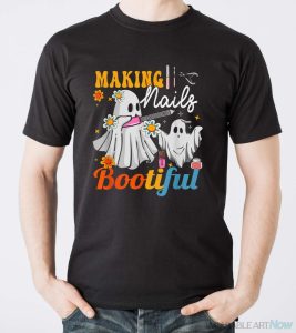 Making Nails Bootiful Halloween For Nail Technicians Artists Shirt - Men T-Shirt