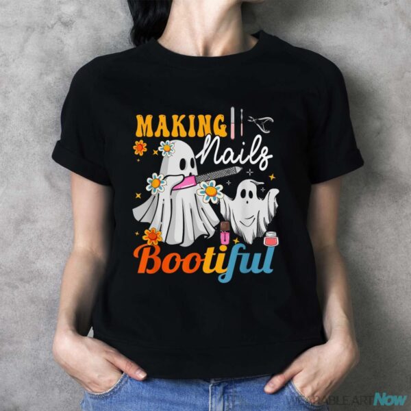 Making Nails Bootiful Halloween For Nail Technicians Artists Shirt - Ladies T-Shirt