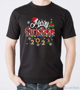 Merry Christmas 2023 Matching Family Santa Elf Funny Xmas Shirt - Men T-Shirt