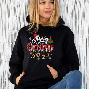 Merry Christmas 2023 Matching Family Santa Elf Funny Xmas Shirt - Unisex Hoodie