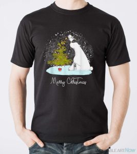 Merry Christmas - Cute Polar Bear Penguin Christmas Shirt - Men T-Shirt