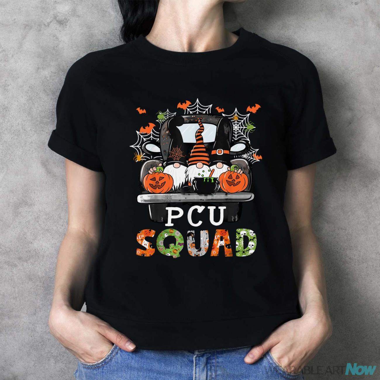 PCU Squad Halloween PCU Nurse Gnomes Matching Shirt - Ladies T-Shirt