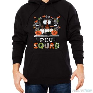 PCU Squad Halloween PCU Nurse Gnomes Matching Shirt - Men Black Hoodie