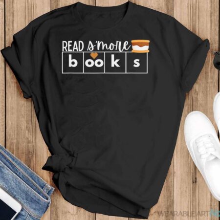 Read S'More Books Camping Themed Literacy Night Shirt - Black T-Shirt