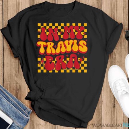 Retro Groovy In My Travis Era Shirt - Black T-Shirt