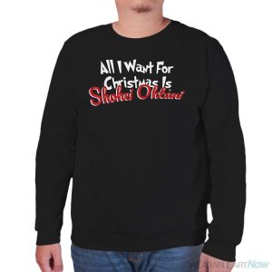 Shohei Ohtani Los Angeles Baseball All I Want For Christmas Shirt - Unisex Sweatshirt