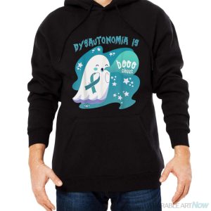 Support Squad Dysautonomia Is Boo Sheet Halloween Shirt - Men Black Hoodie