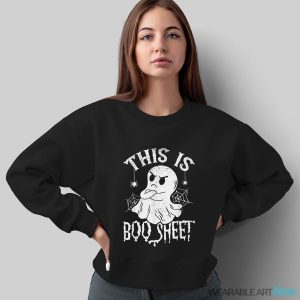 This Is Boo Sheet Spider Decor Ghost Spooky Halloween Shirt - Sweatshirt