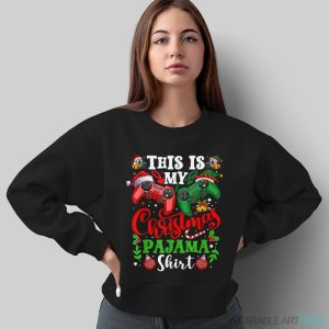 This Is My Christmas Pajama Santa Hat Gamer Video Game Games Shirt - Sweatshirt