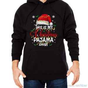 This Is My Christmas Pajama Shirt Lights Men Women Kid Shirt - Men Black Hoodie