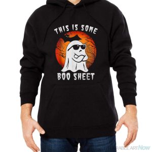 This Is Some Boo Sheet Ghost Retro Halloween Costume Women Shirt - Men Black Hoodie