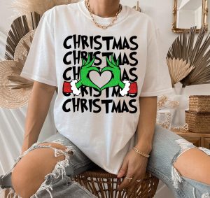 Grinch Heart Sign Christmas Sweatshirt - T-Shirt2