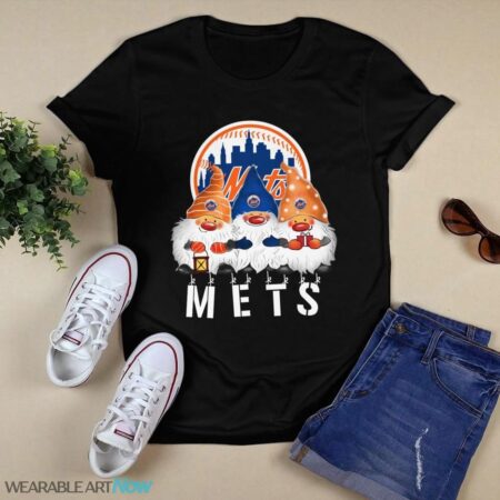 New York Mets Gnomies Christmas T-Shirt Product Photo 1