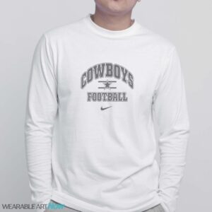 90s Vintage Nike Dallas Cowboys Big Logo T-shirt - White Sweatshirt