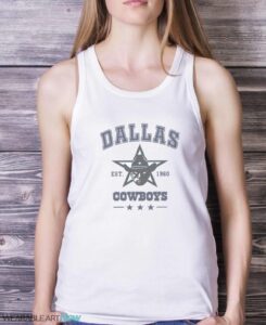 Dallas Cowboys Est 1960 Shirt - White Ladies Tank Top