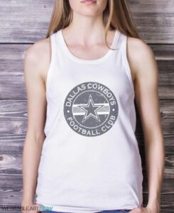 Dallas Cowboys Football Club Vintage T-shirt - White Ladies Tank Top