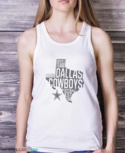 Dallas Cowboys Hometown Hot Shot Graphic T-shirt - White Ladies Tank Top