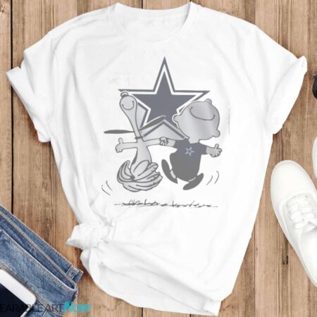 Dallas Cowboys Snoopy Happy Shirt - T-SHIRT FLAT