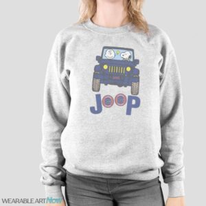 Florida Gators Snoopy And Charlie Brown Driving Jeep T-Shirt Hoodie Sweatshirt - Sport Grey Sweatshirt