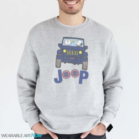 Florida Gators Snoopy And Charlie Brown Driving Jeep T-Shirt Hoodie Sweatshirt - Grey Sweatshirt