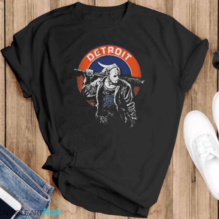 Halloween Jason Voorhees Detroit Tigers shirt - Black T-Shirt