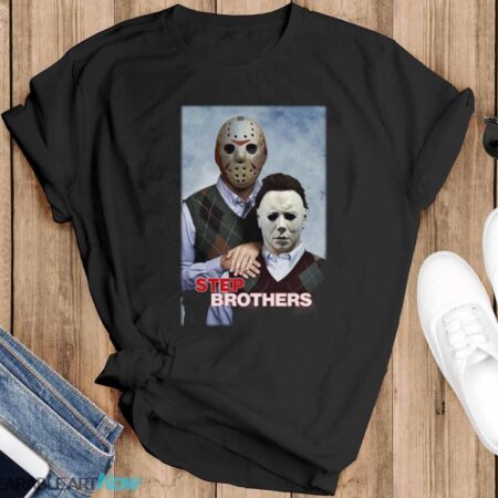 Jason Voorhees Michael Myers Step Brothers T-Shirt - Black T-Shirt