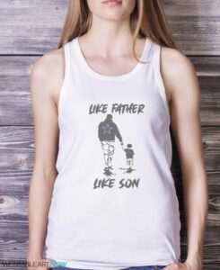 Like Father Like Son Dallas Cowboys T-Shirt - White Ladies Tank Top