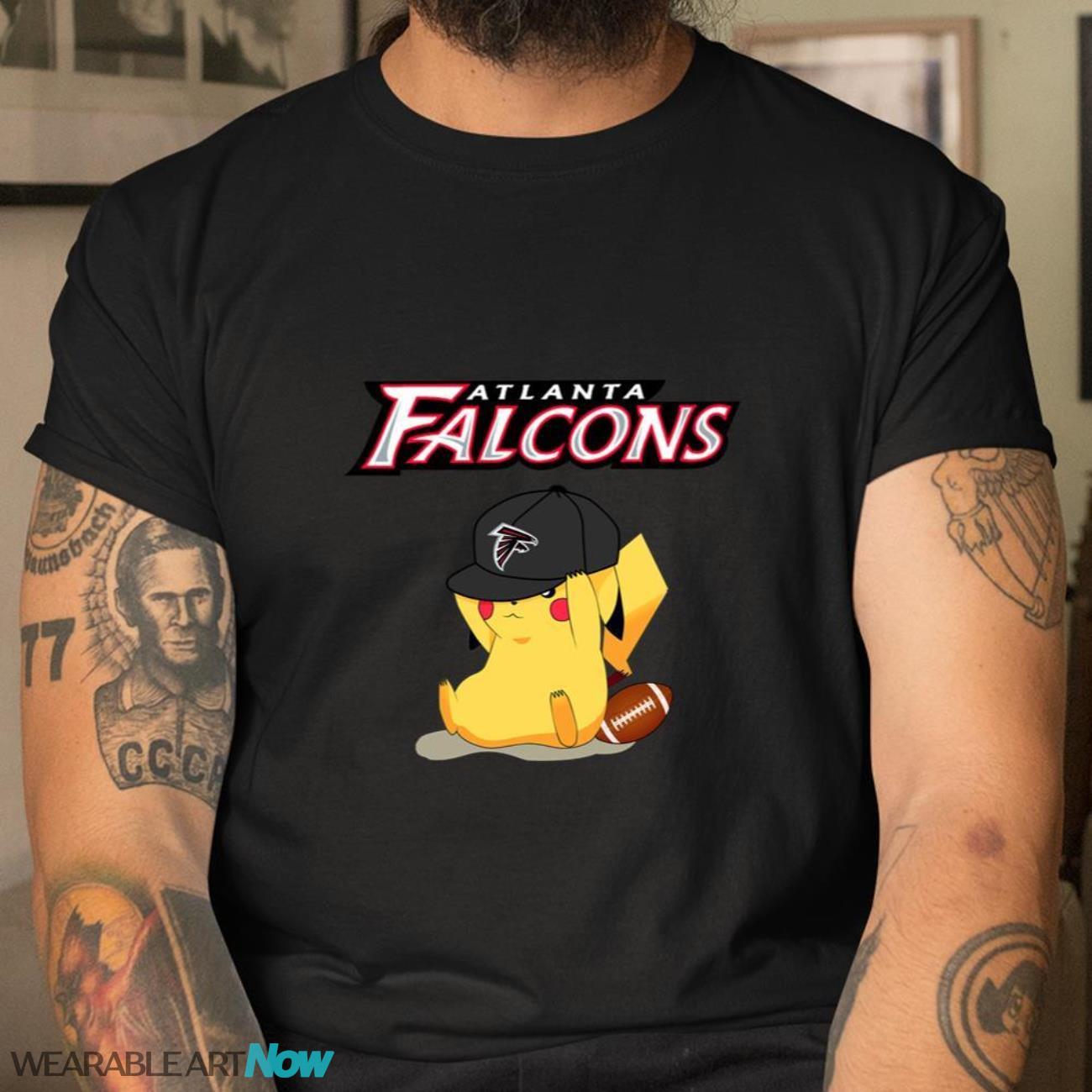 NFL Pikachu Football Sports Atlanta Falcons T-Shirt Sweatshirt Hoodie Product Photo 2