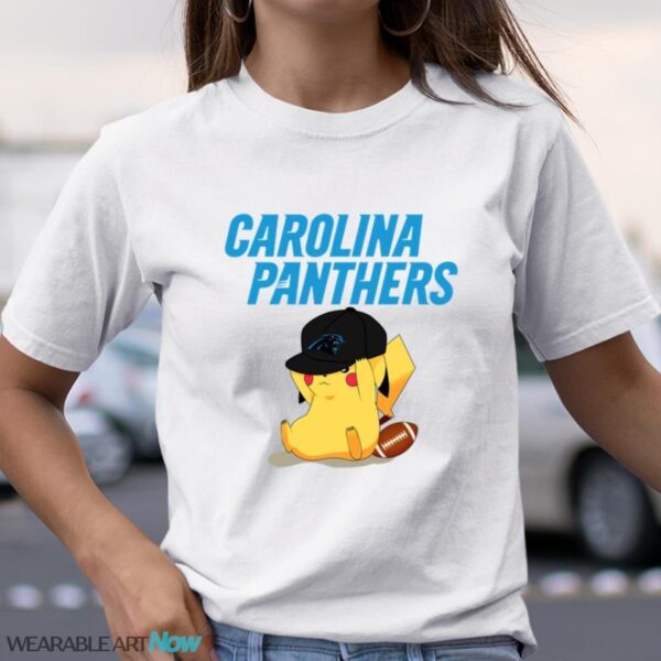 NFL Pikachu Football Sports Carolina Panthers T-Shirt Sweatshirt Hoodie Product Photo 1