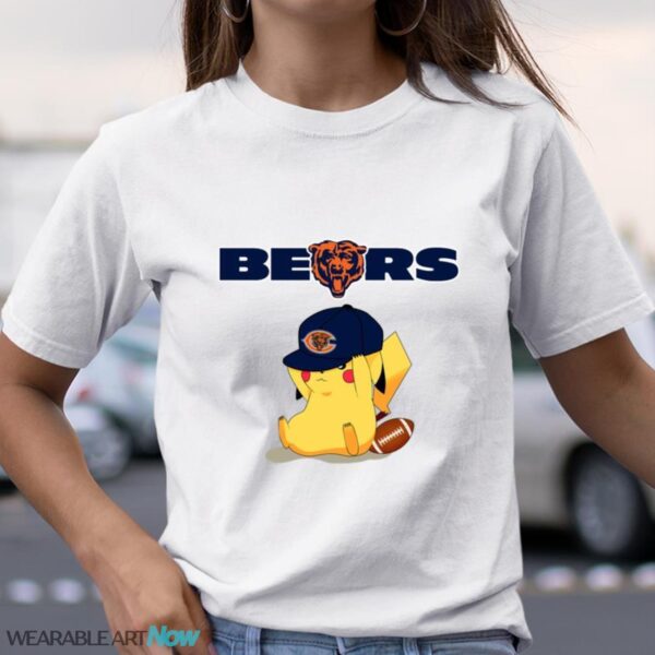 NFL Pikachu Football Sports Chicago Bears T-Shirt Sweatshirt Hoodie Product Photo 1