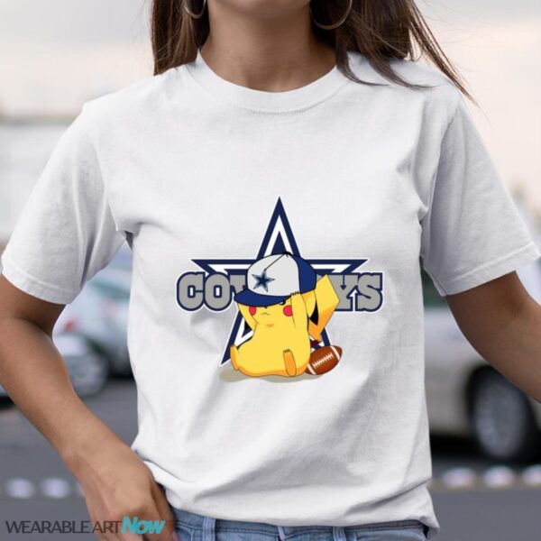 NFL Pikachu Football Sports Dallas Cowboys T-Shirt Sweatshirt Hoodie Product Photo 1