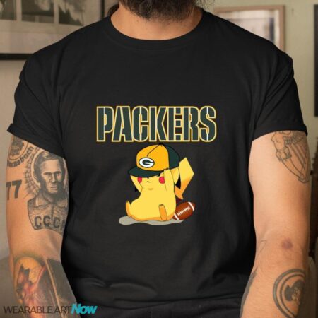 NFL Pikachu Football Sports Green Bay Packers T-Shirt Sweatshirt Hoodie Product Photo 1