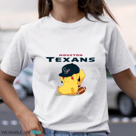 NFL Pikachu Football Sports Houston Texans T-Shirt Sweatshirt Hoodie Product Photo 1