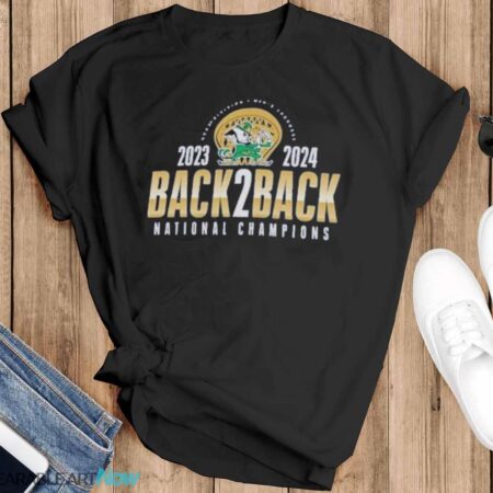 Notre Dame Fighting Irish Back-To-Back NCAA Men’s Lacrosse National Champions T-shirt - Black T-Shirt