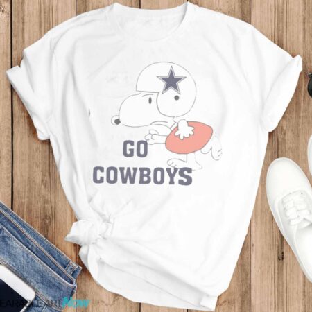 Snoopy Go Cowboys Shirt Dallas Cowboys Snoopy Dog Shirt - T-SHIRT FLAT