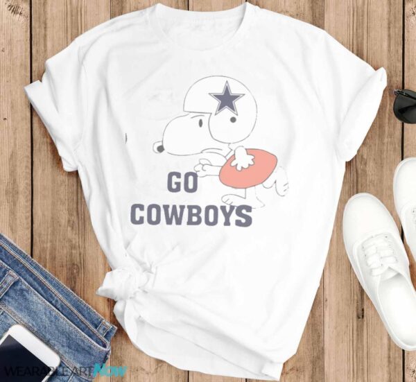 Snoopy Go Cowboys Shirt Dallas Cowboys Snoopy Dog Shirt - T-SHIRT FLAT