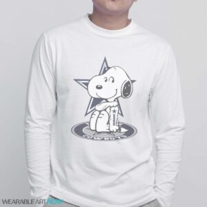 Snoopy Tattoo Dallas Cowboys Shirt - White Sweatshirt