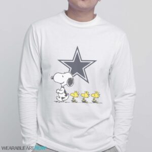 Snoopy Woodstock Dallas Cowboys Shirt - White Sweatshirt