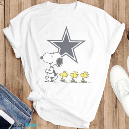 Snoopy Woodstock Dallas Cowboys Shirt - T-SHIRT FLAT