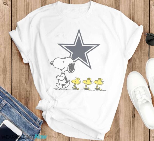 Snoopy Woodstock Dallas Cowboys Shirt - T-SHIRT FLAT