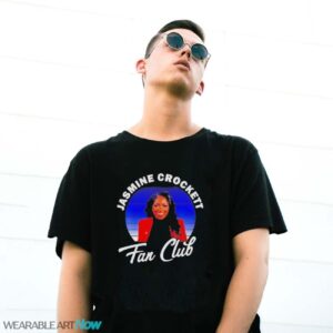 Top Jasmine Crockett Texas Democrat Fan Club T-Shirt - G500 Gildan T-Shirt