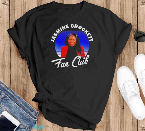 Top Jasmine Crockett Texas Democrat Fan Club T-Shirt - Black T-Shirt