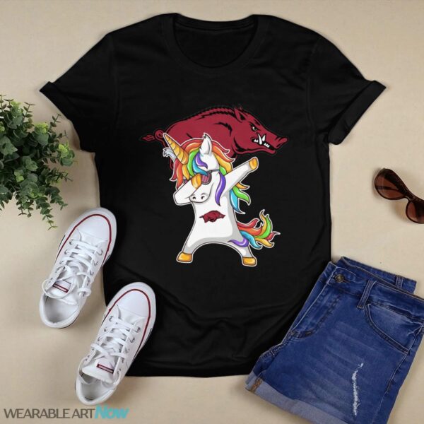 Arkansas Razorbacks Unicorn Dabbing T-Shirt Hoodie Sweatshirt Product Photo 1