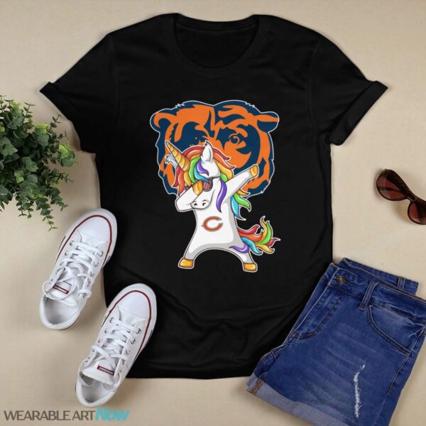 Chicago Bears Unicorn Dabbing T-Shirt Hoodie Sweatshirt Product Photo 1