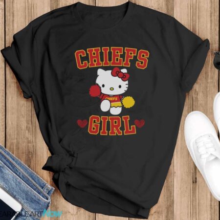 Kansas City football Kitty Cheerleader Girl classic shirt - Black T-Shirt