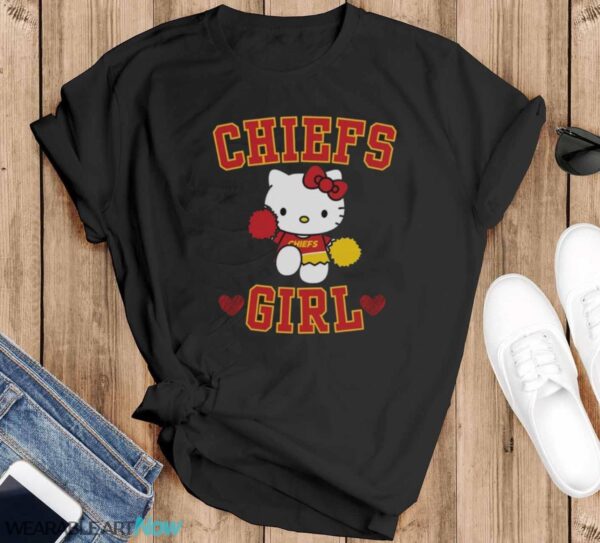 Kansas City football Kitty Cheerleader Girl classic shirt - Black T-Shirt