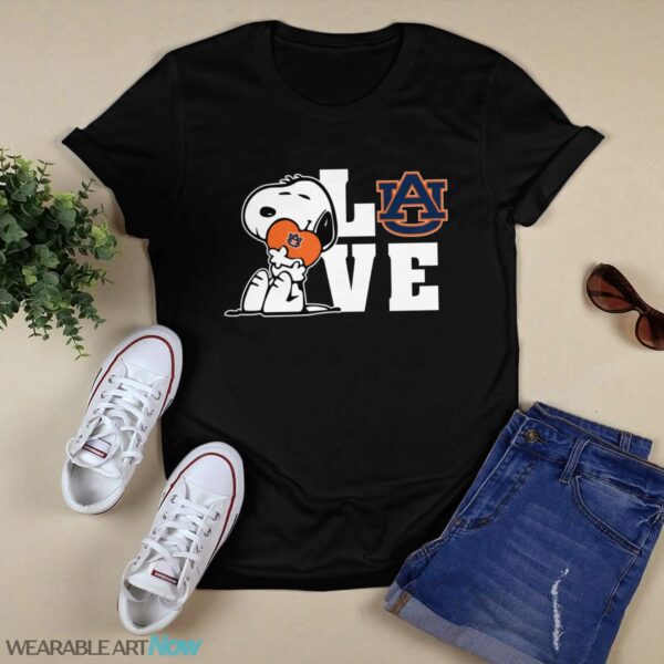 Snoopy Love My Auburn Tigers T-Shirt Hoodie Sweatshirt Product Photo 1