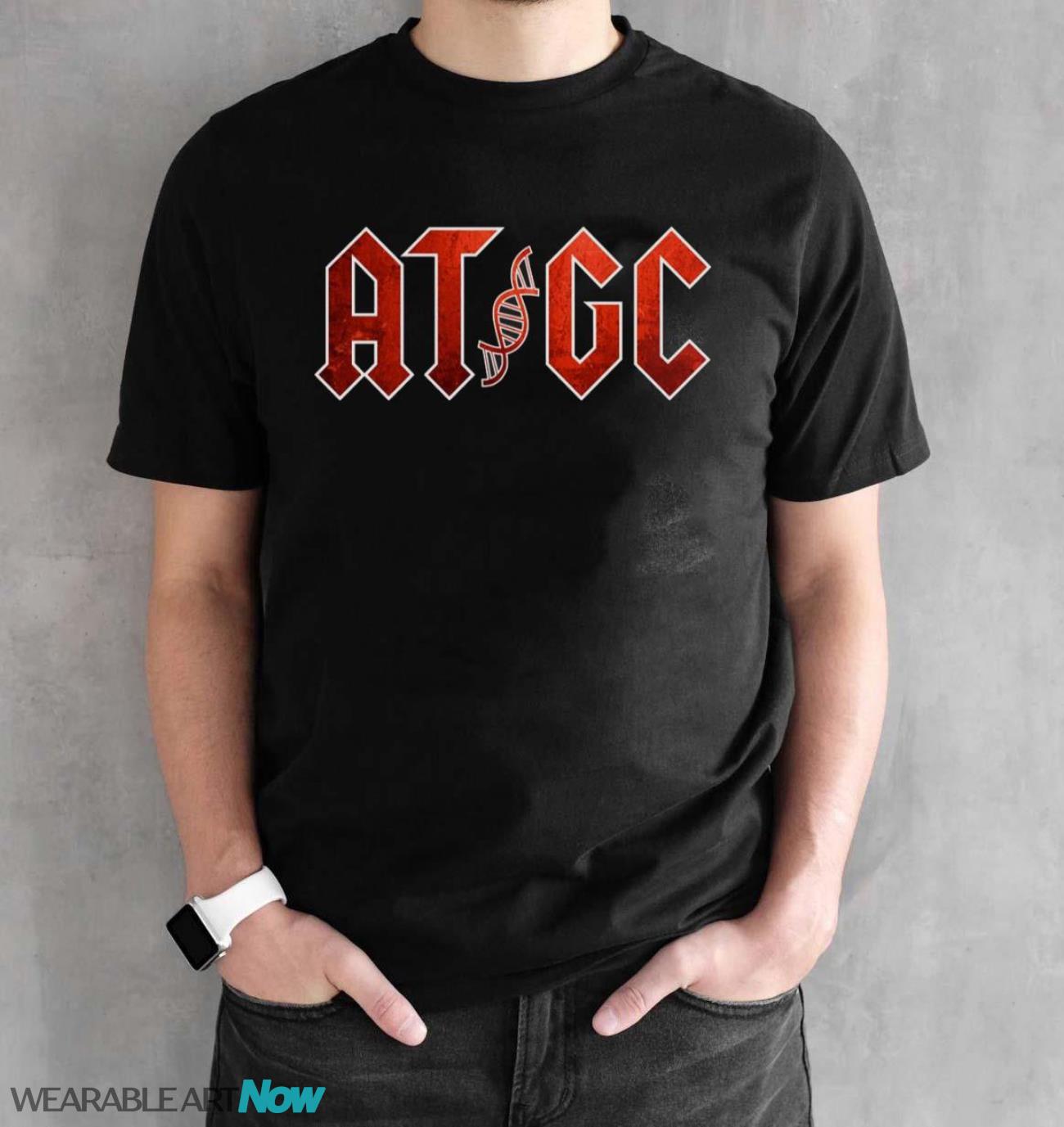 ATGC Funny Science Teacher Gift DNA Premium T-Shirt T Shirt - Black Unisex T-Shirt