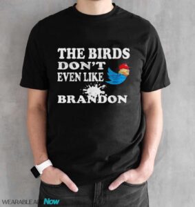 Biden Bird Poop I The Birds Don’t Even Like Biden Fun Shirt - Black Unisex T-Shirt