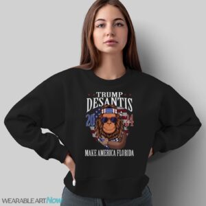 Bigfoot Support Trump DeSantis 2024 Make America Florida T-Shirt - Sweatshirt